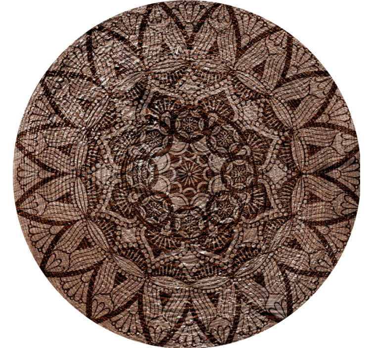 Texture coasters with detailed lace design - TenStickers