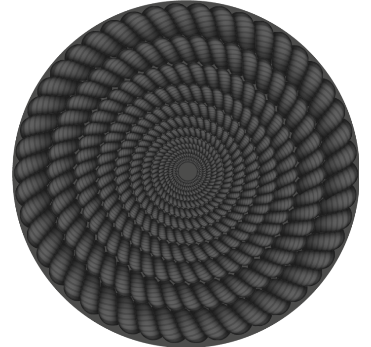 Texture coasters spiral pattern round - TenStickers