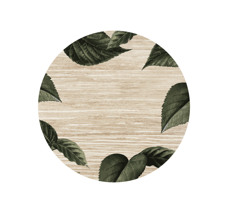 Texture coasters nature-inspired leaf design - TenStickers