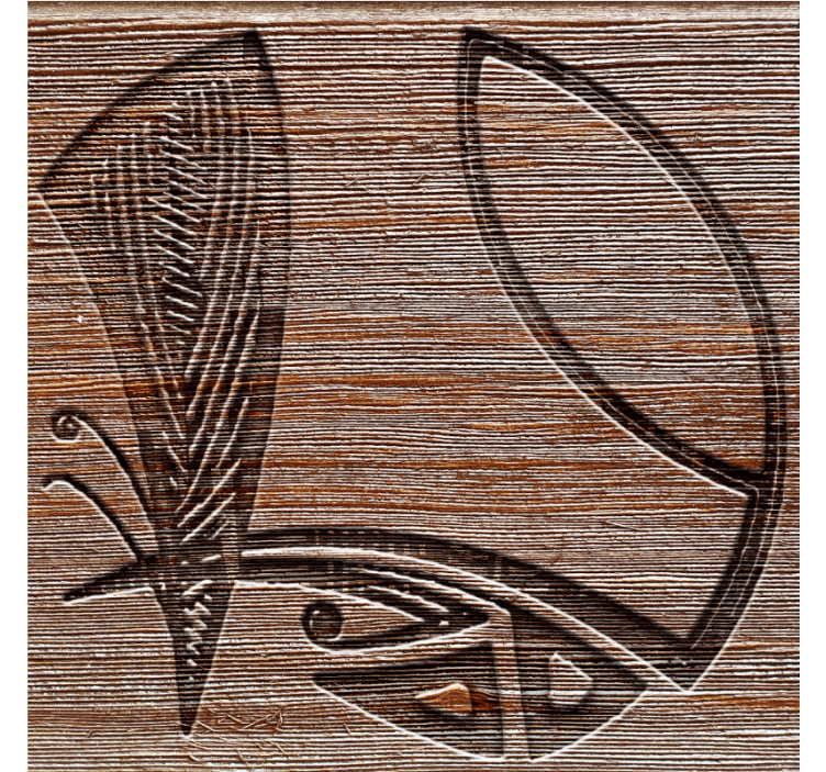 Texture coasters with detailed wood designs - TenStickers