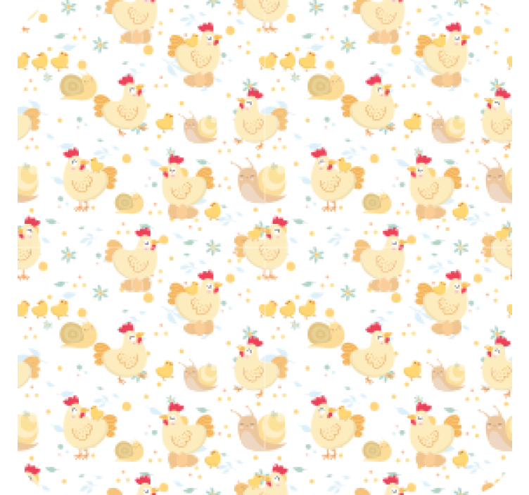 Geek coasters playful chicken design - TenStickers