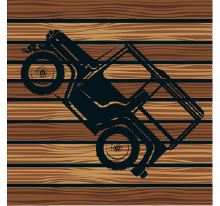 Texture coasters vintage off-road vehicle design - TenStickers