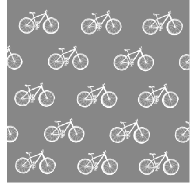 Modern coasters with bicycle pattern design - TenStickers