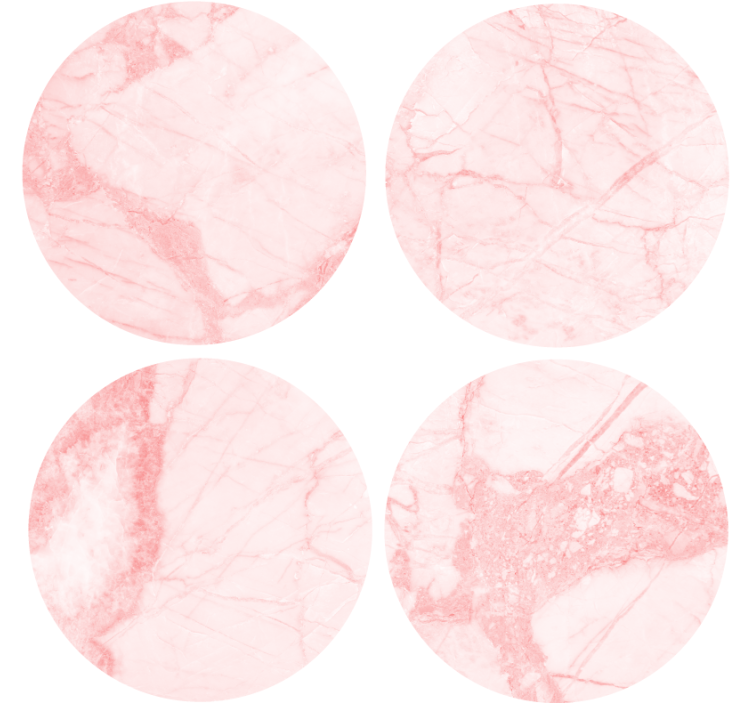 Texture coasters textured pink marble - TenStickers
