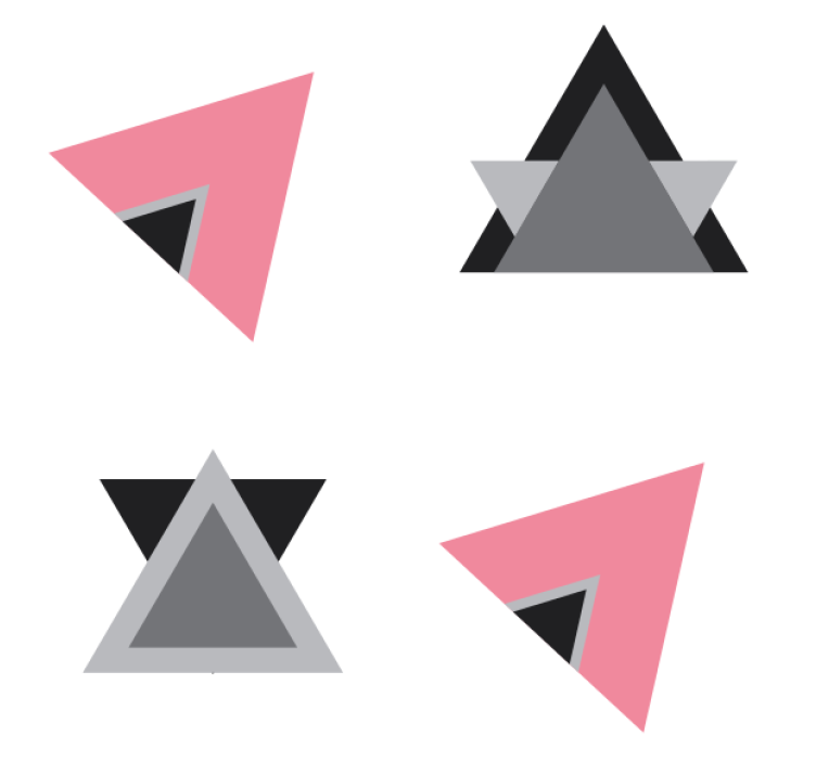 Texture coasters geometric layered design - TenStickers