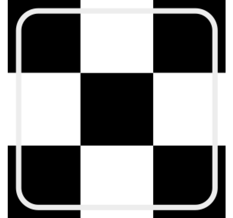Texture coasters checkerboard pattern square - TenStickers