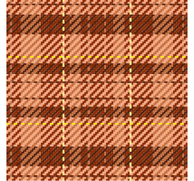 Texture coasters brown plaid design - TenStickers