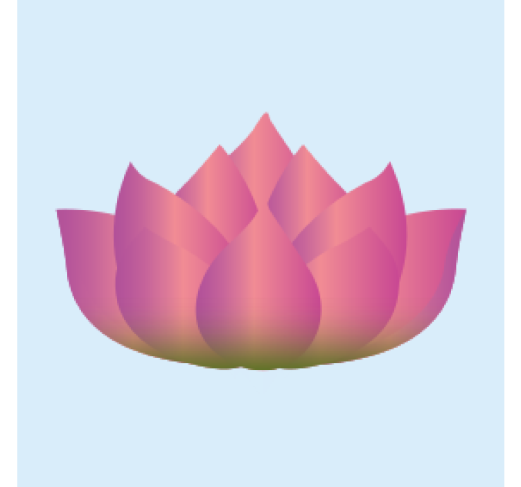 Geek coasters lotus blossom unfolding - TenStickers