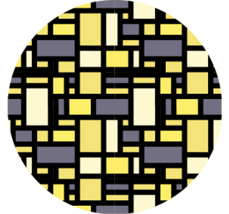 Texture coasters geometric yellow and gray design - TenStickers