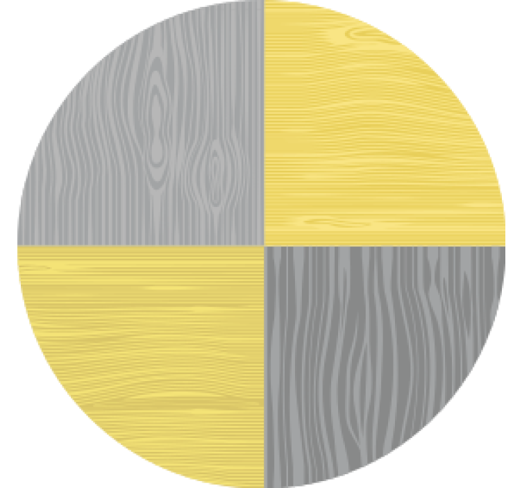 Texture coasters wood grain circular design - TenStickers