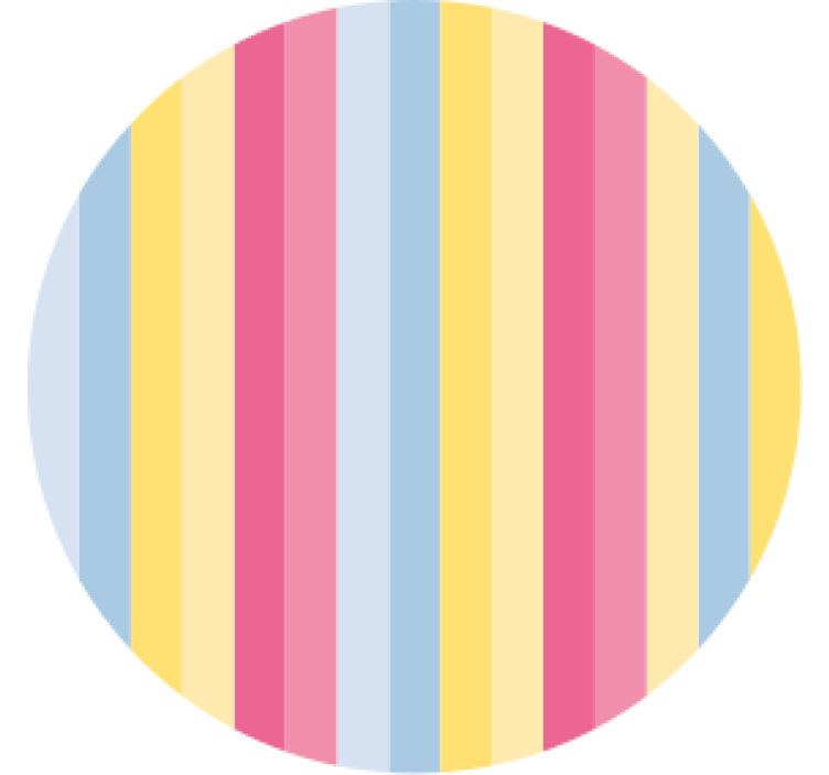 Texture coasters colorful striped design - TenStickers