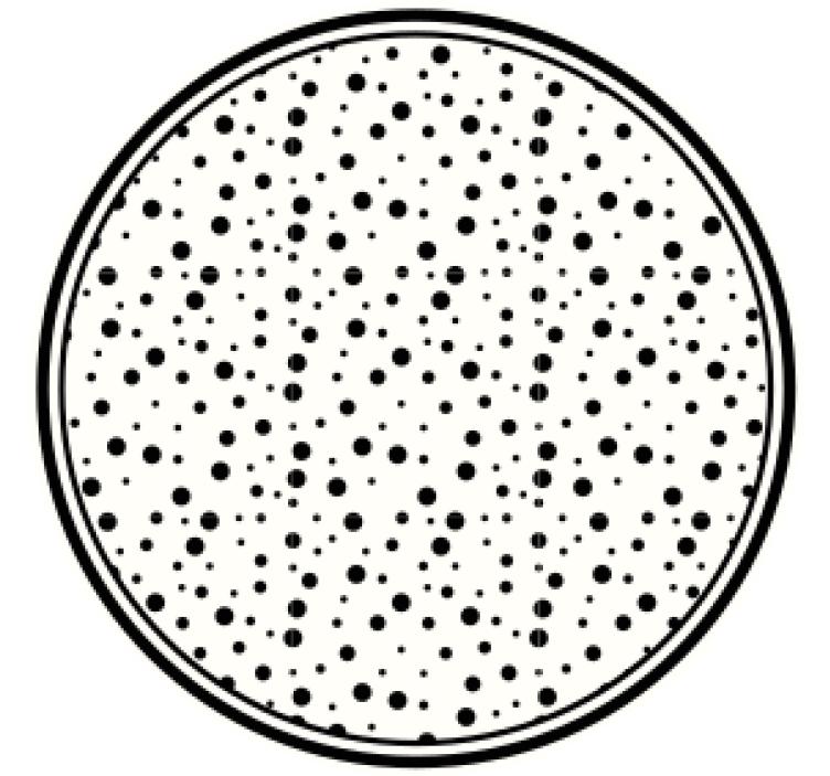 Texture coasters with black dot design - TenStickers