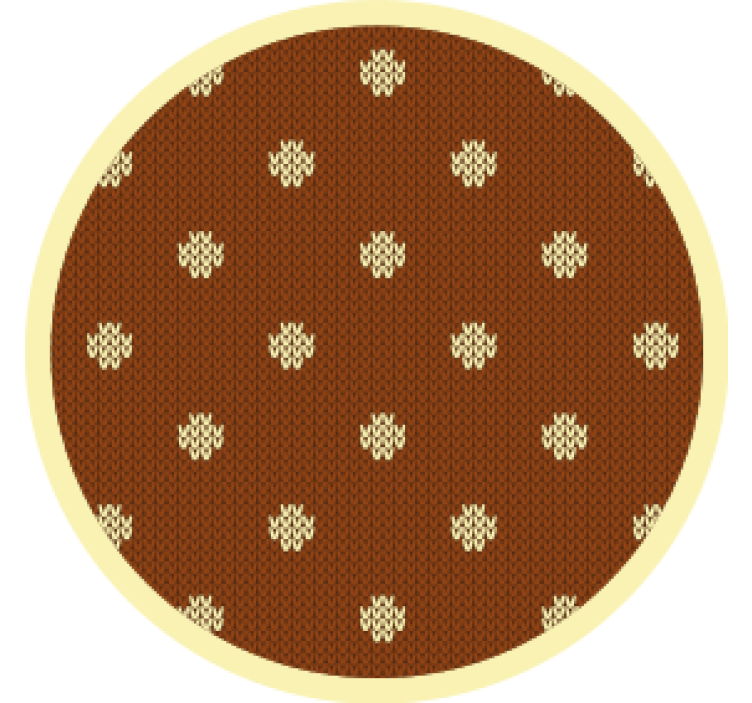 Texture coasters textured brown polka dots - TenStickers