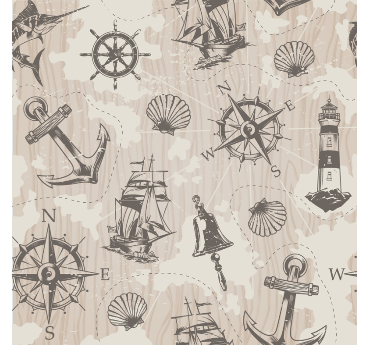 Geek coasters nautical inspired designs - TenStickers