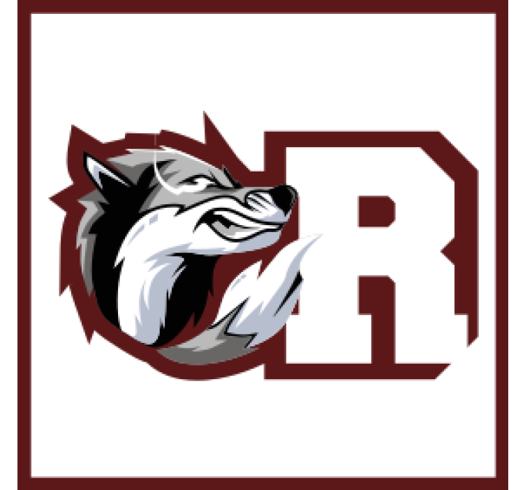 Personalised coasters wolf crest monogram - TenStickers