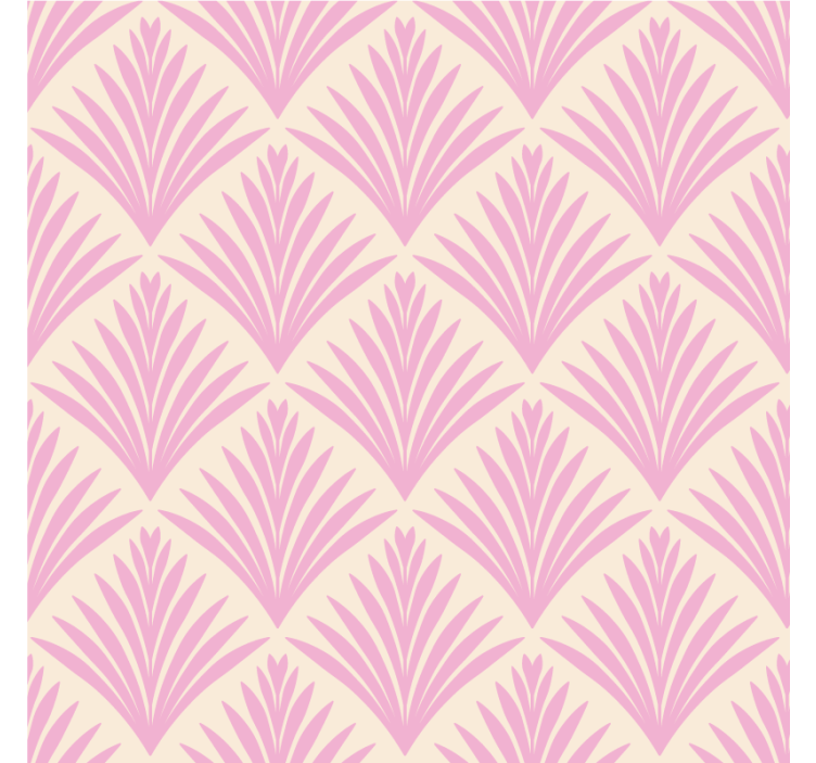 Texture coasters pale pink leaf design - TenStickers