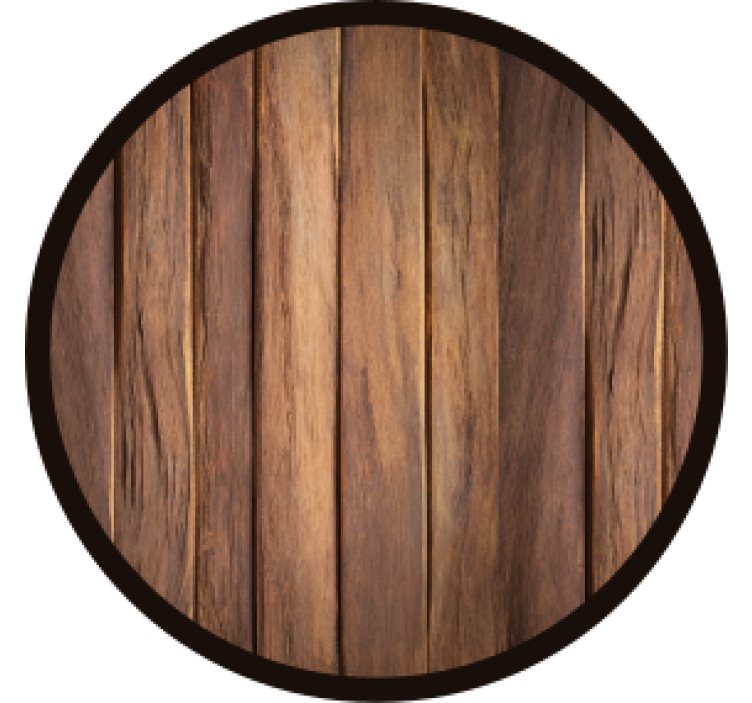 Beer mats wooden texture round base - TenStickers