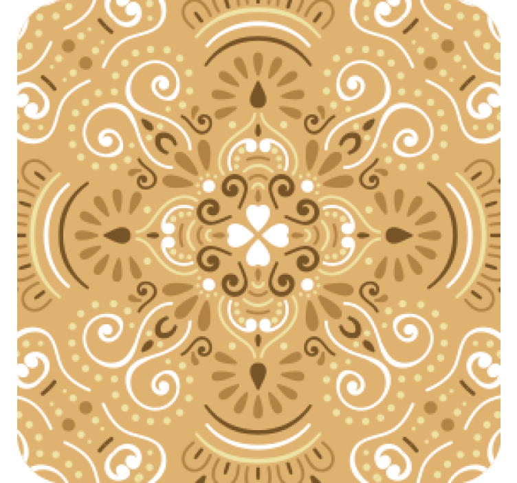 Texture coasters with detailed swirl design - TenStickers