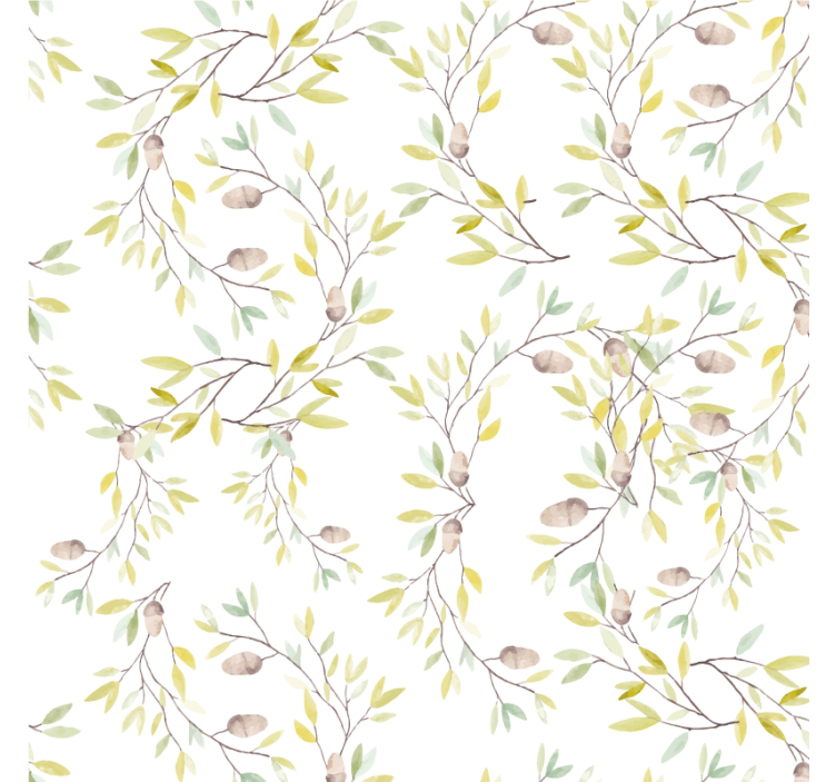 Texture coasters floral vine design - TenStickers