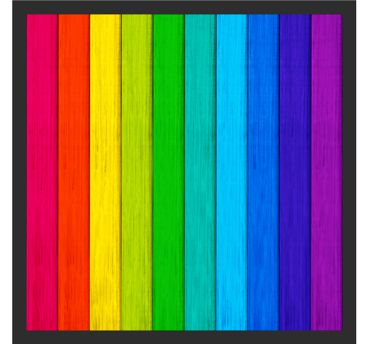 Texture coasters in bright color stripes - TenStickers