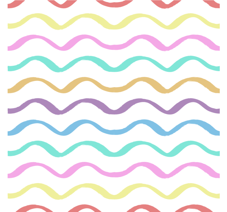 Texture coasters with lively curved design - TenStickers