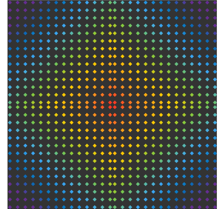 Texture coasters colorful dotted design - TenStickers