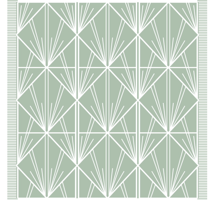 Texture coasters geometric leaf design - TenStickers