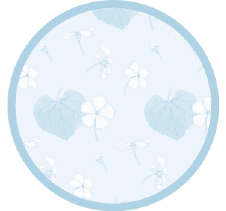Texture coasters floral print surface - TenStickers