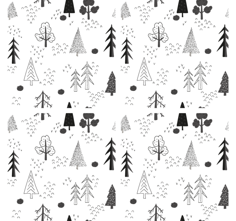 Texture coasters with natural line art design - TenStickers