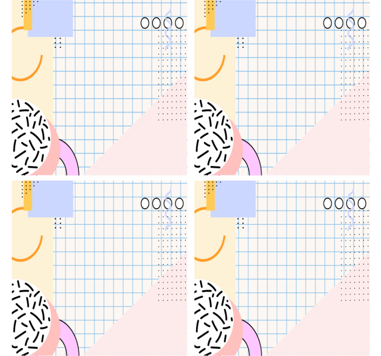 Modern coasters geometric patterned mat - TenStickers