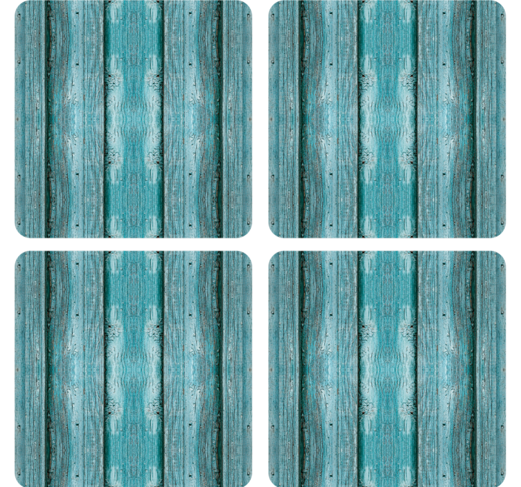 Texture coasters with textured plank surface - TenStickers