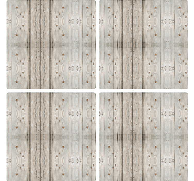 Wood grain texture texture coasters - TenStickers