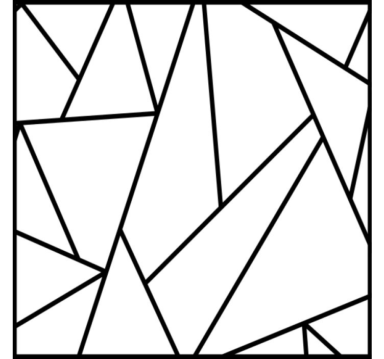 Texture coasters with geometric black lines - TenStickers