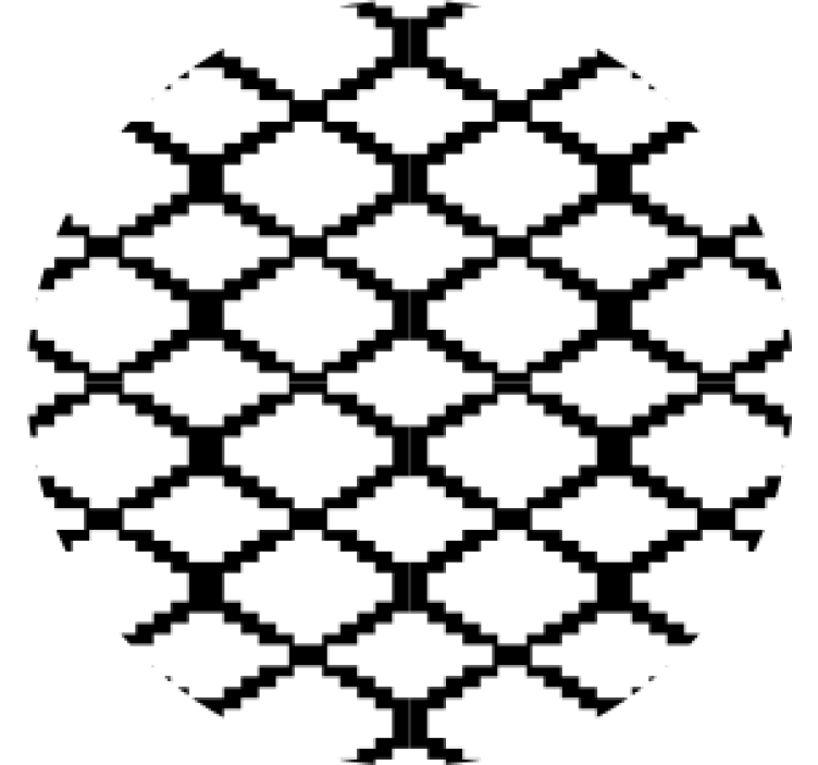 Texture coasters with geometric pattern overlay - TenStickers