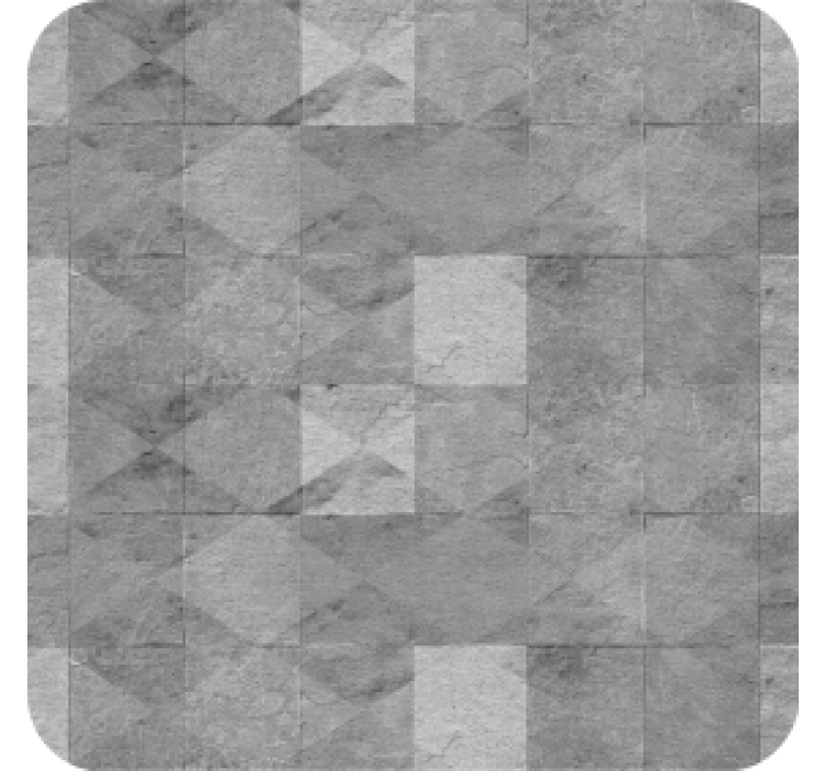 Geometric industrial concrete shapes coaster - TenStickers