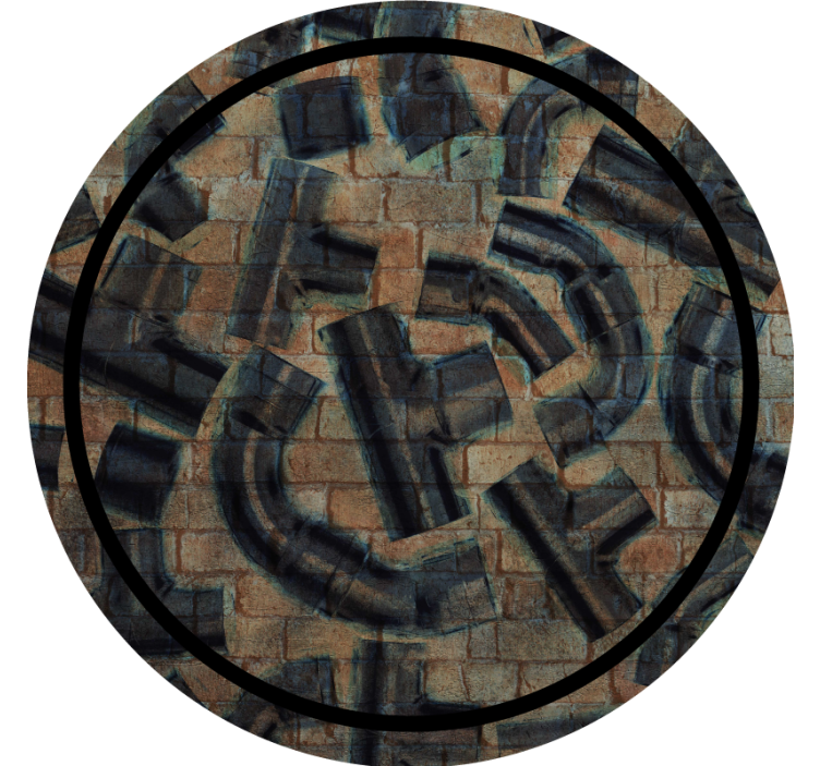 Texture coasters pipes and blocks design - TenStickers