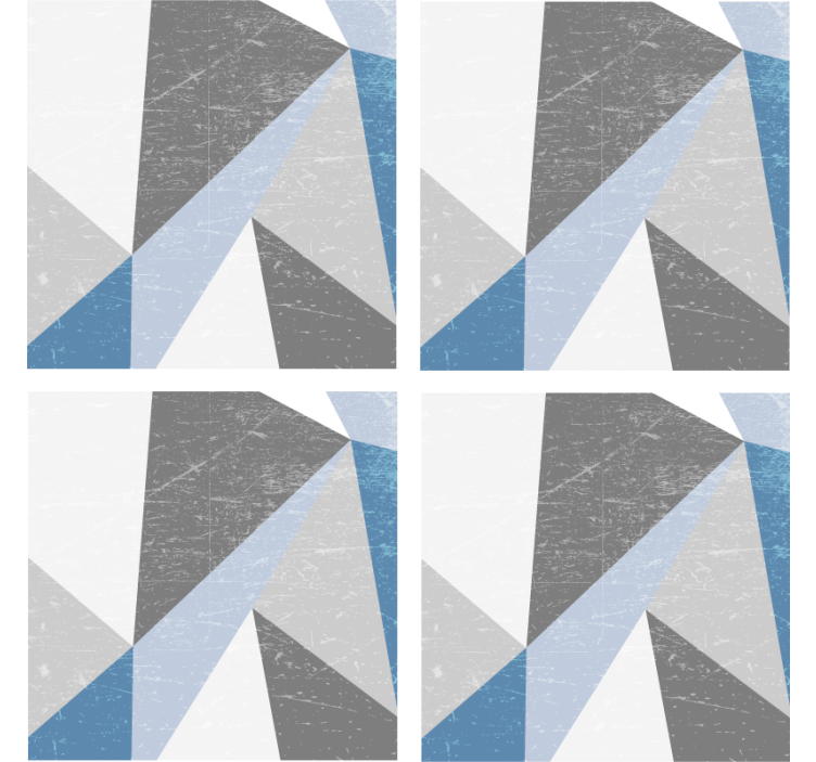 Texture coasters in geometric angular shapes - TenStickers