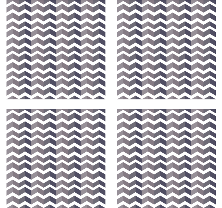 Texture coasters chevron pattern design - TenStickers