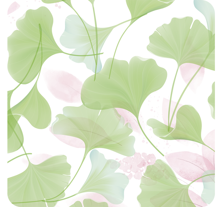 Texture coasters lush leaf designs - TenStickers