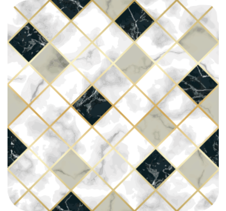 Texture coasters marble patterned tiles - TenStickers