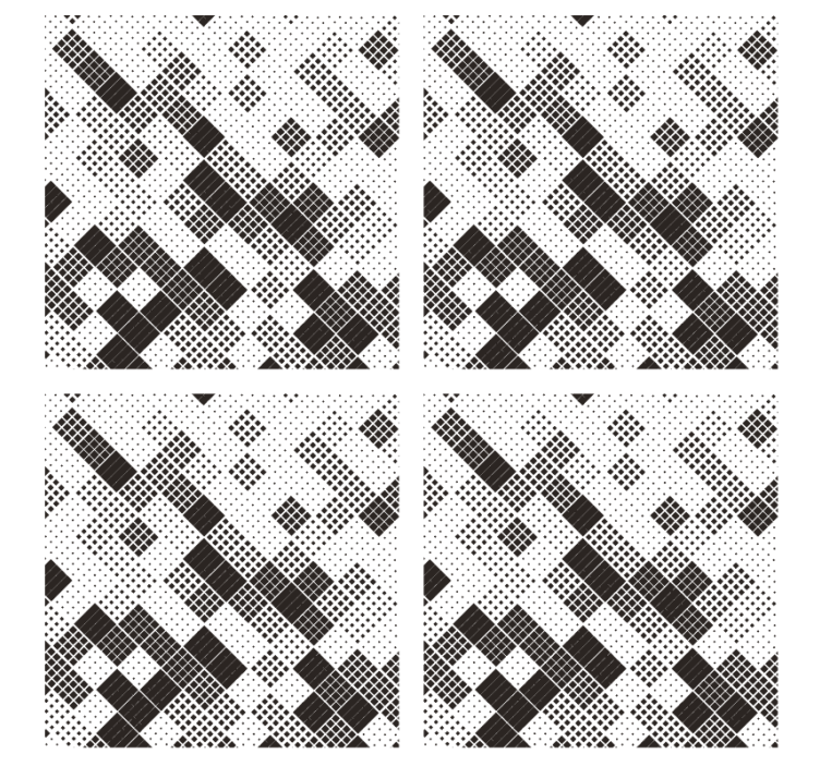 Texture coasters geometric dot design - TenStickers