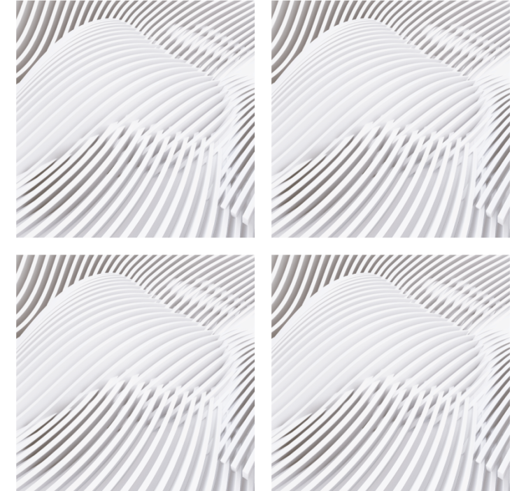 Texture coasters wavy layered surface - TenStickers