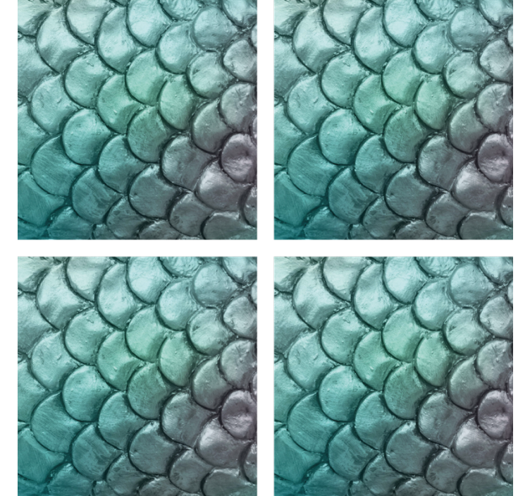 Texture coasters scales texture pattern - TenStickers