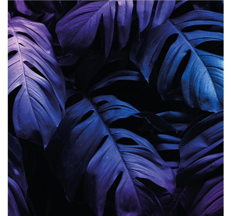 Texture coasters with lush leaf patterns - TenStickers