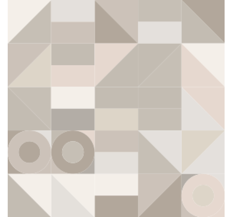 Texture coasters with geometric neutral designs - TenStickers