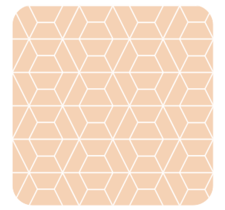 Texture coasters geometric hexagonal design - TenStickers
