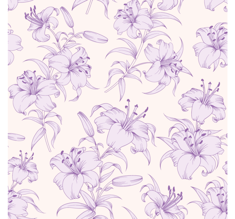Texture coasters elegant lily design - TenStickers