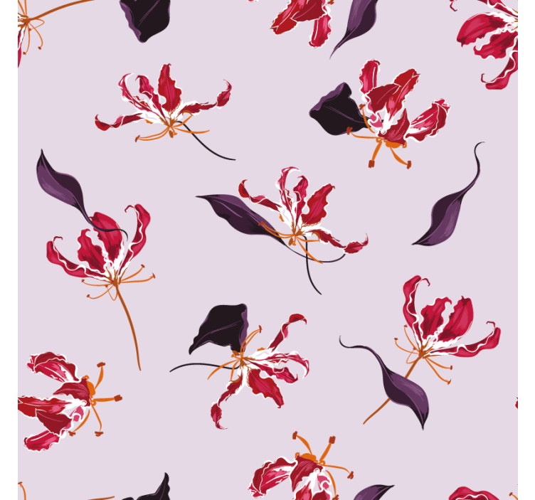 Texture coasters floral motif elegance - TenStickers