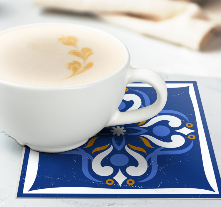 Classic Mediterranean tile coasters - TenStickers