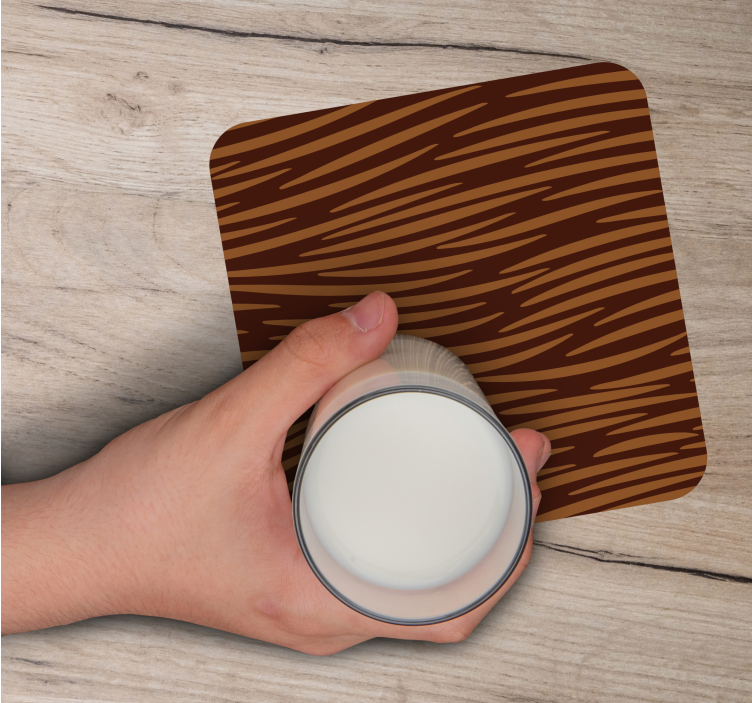 Hairy character collage pattern more coasters - TenStickers